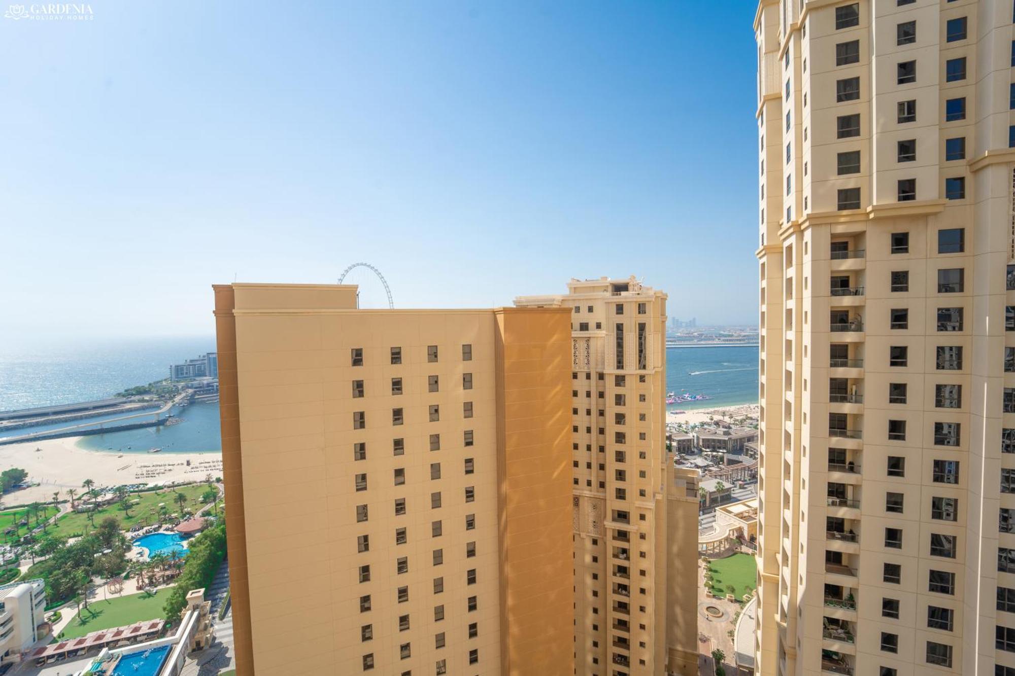 Jbr Amwaj 4 , Upgraded Sea And Ain Dubai Views, 2M Walk To Beach By Gardenia Suitse Exterior photo