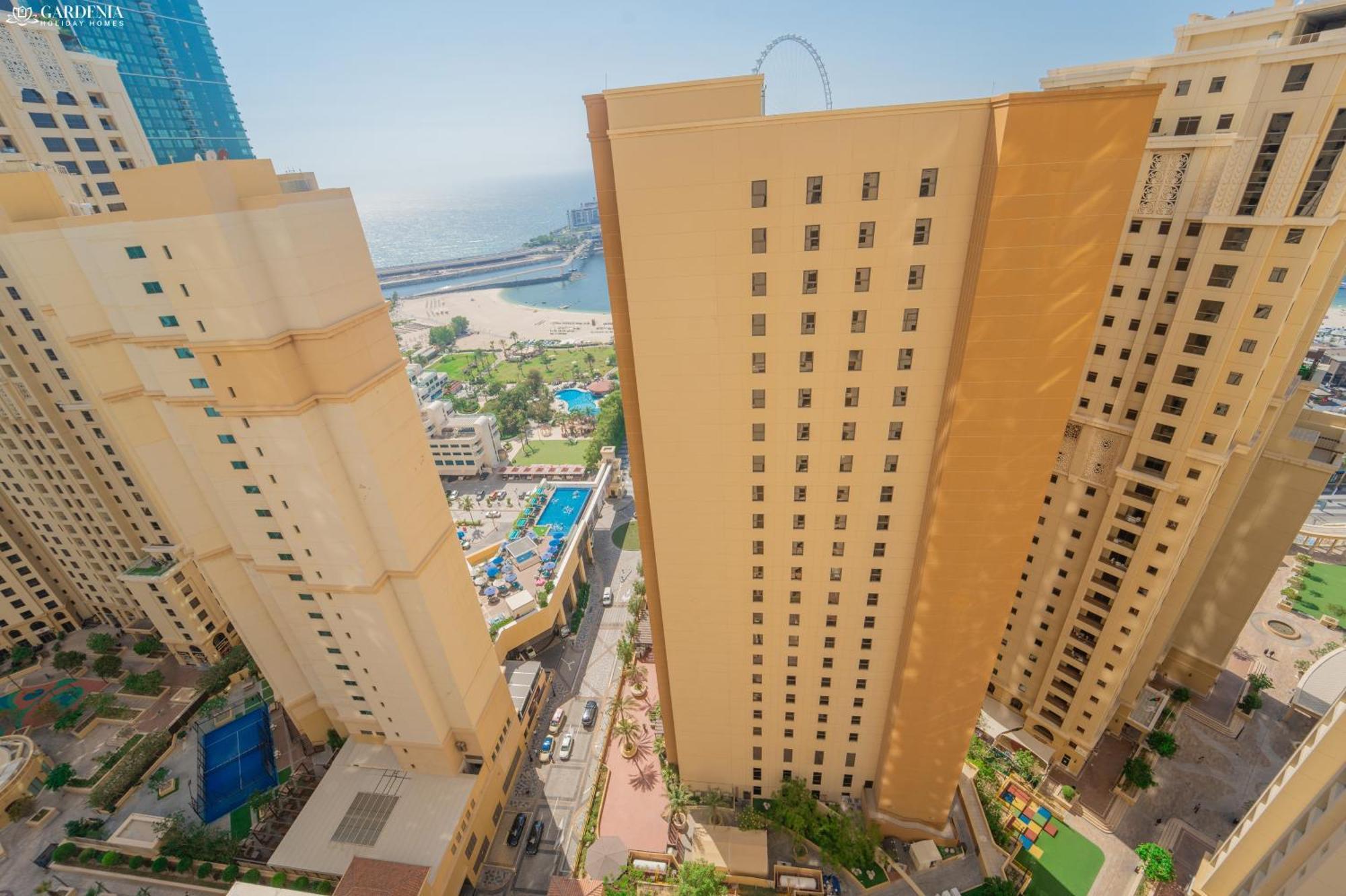 Jbr Amwaj 4 , Upgraded Sea And Ain Dubai Views, 2M Walk To Beach By Gardenia Suitse Exterior photo