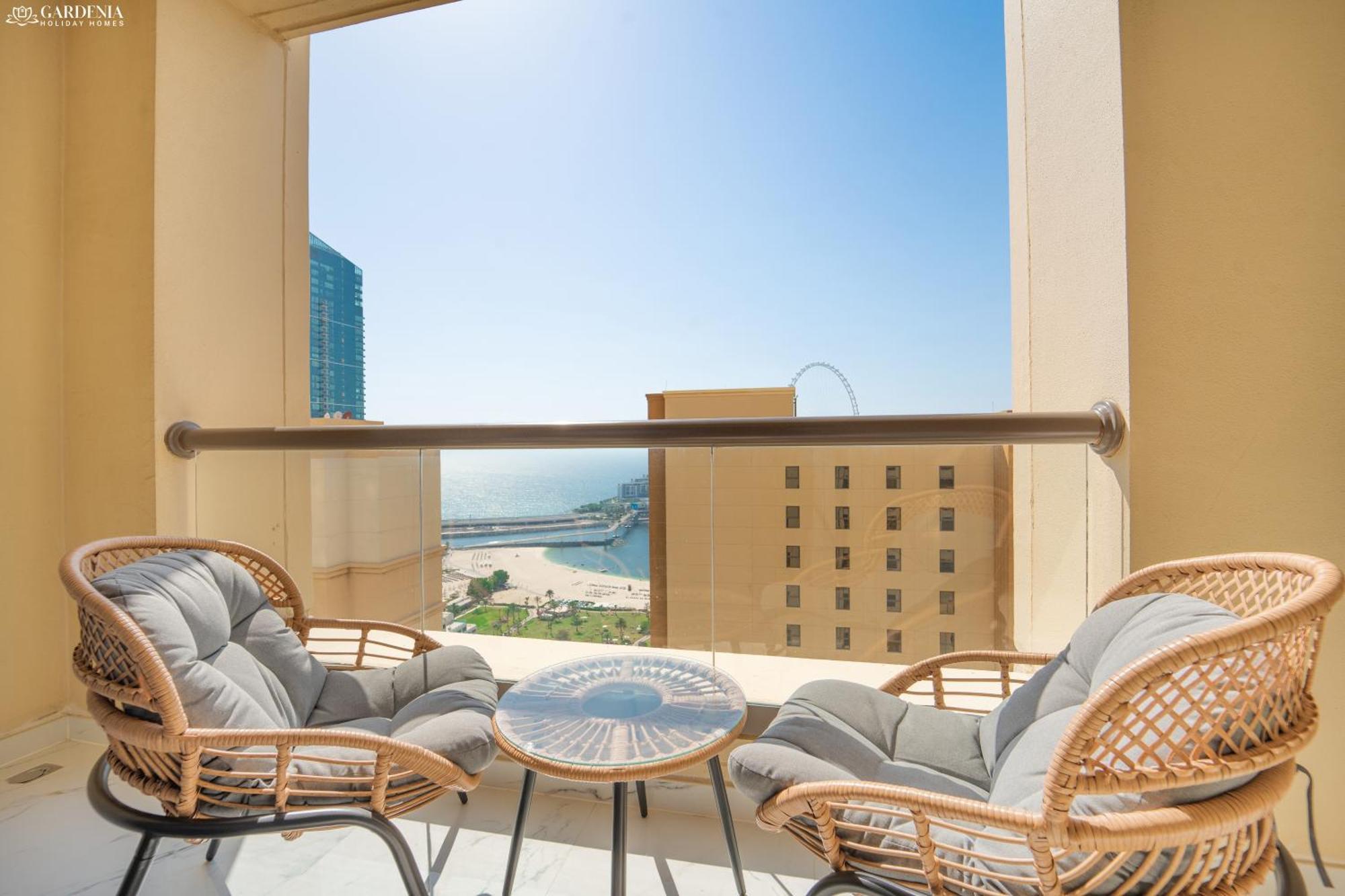 Jbr Amwaj 4 , Upgraded Sea And Ain Dubai Views, 2M Walk To Beach By Gardenia Suitse Exterior photo