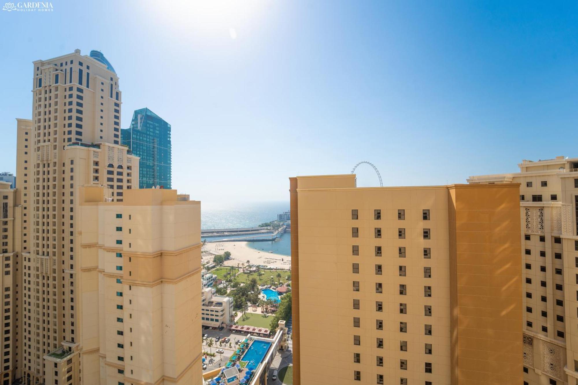 Jbr Amwaj 4 , Upgraded Sea And Ain Dubai Views, 2M Walk To Beach By Gardenia Suitse Exterior photo