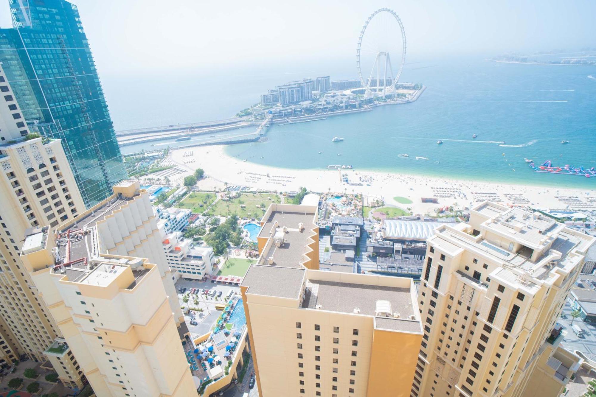 Jbr Amwaj 4 , Upgraded Sea And Ain Dubai Views, 2M Walk To Beach By Gardenia Suitse Exterior photo